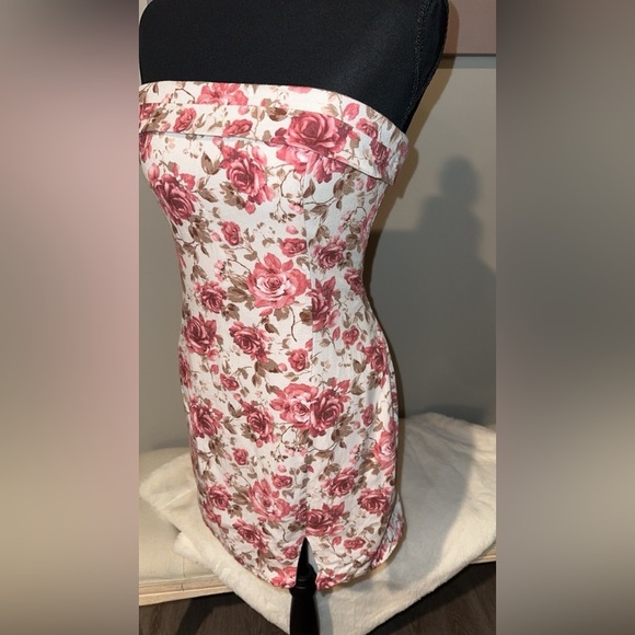 Altar'd State Floral Strapless Dress - Picture 5 of 6